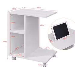 SoBuy FBT48-W Table de nuit et table de chevet - Vue supplémentaire 4