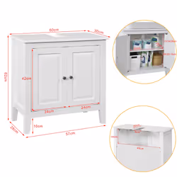 SoBuy FRG202-W coiffeuse et ensemble de coiffeuses pour chambre à coucher - Vue supplémentaire 5