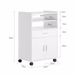 SoBuy FSB09-W Chariot de transport d'aliments - Vue supplémentaire 4