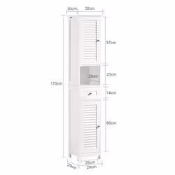 SoBuy FRG236-W Armoire de rangement de salle à manger - Vue supplémentaire 4