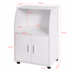 SoBuy FRG241-W Chariot de transport d'aliments - Vue supplémentaire 4