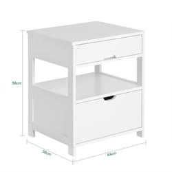 SoBuy FRG258-W Table de nuit et table de chevet