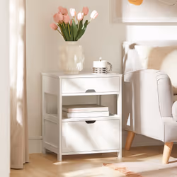 SoBuy FRG258-W Table de nuit et table de chevet