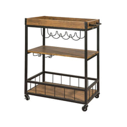 FKW56-N Chariot de Service Desserte à roulettes Chariot Commode Roulant avec Plateau Repas Amovible - Sobuy