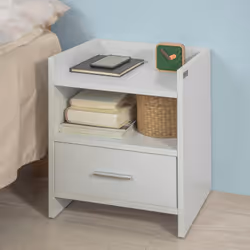 SoBuy FBT66-W Table de nuit et table de chevet