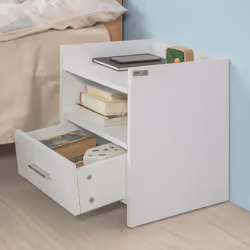SoBuy FBT66-W Table de nuit et table de chevet - Vue supplémentaire 4