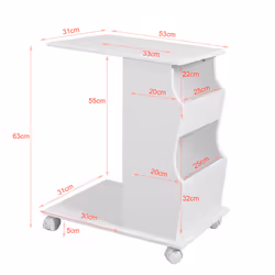 SoBuy FBT67-W Table de nuit et table de chevet