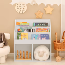 SoBuy KMB01-W armoire de rangement pour enfant Coffre