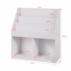 SoBuy KMB01-W armoire de rangement pour enfant Coffre - Vue supplémentaire 4