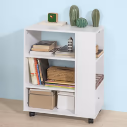 SoBuy FBT68-W Table de nuit et table de chevet