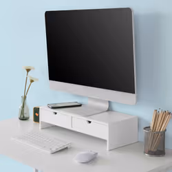 SoBuy BBF02-W support d'écran plat pour bureau
