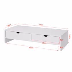 SoBuy BBF02-W support d'écran plat pour bureau - Vue supplémentaire 5