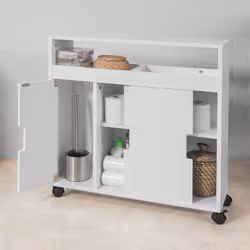 SoBuy BZR02-W armoire de rangement de salle de bain