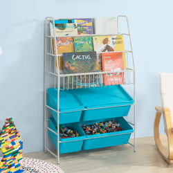 SoBuy KMB07-B armoire de rangement pour enfant Coffre