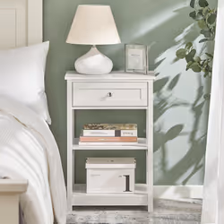 SoBuy FBT46-W Table de nuit et table de chevet