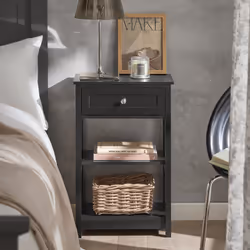 SoBuy FBT46-SCH Table de nuit et table de chevet