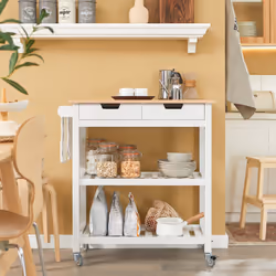 SoBuy FKW68-WN Chariot de transport d'aliments