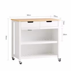 SoBuy FKW74-WN Chariot de transport d'aliments