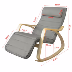 SoBuy FST16-DG Fauteuil à bascule et planche pour enfant