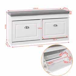 SoBuy FSR64-W Organisateur pour chaussures Ouvert - Vue supplémentaire 5