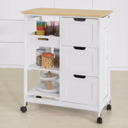SoBuy FKW79-W Chariot de transport d'aliments