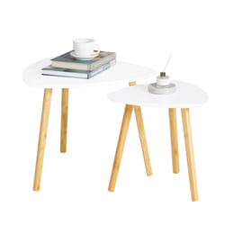 SoBuy FBT74-W Table à café, latérale et de salon