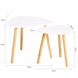 SoBuy FBT74-W Table à café, latérale et de salon - Vue supplémentaire 5