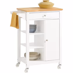 Description générale Ce chariot de cuisine est idéal pour optimiser l'espace de rangement dans votre cuisine ou salle à mange ...