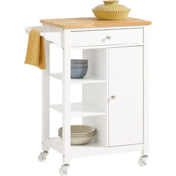 Desserte roulante Chariot de cuisine de service Meuble de Rangement FKW46-WN Sobuy