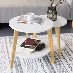 SoBuy FBT75-W Table à café, latérale et de salon - Vue supplémentaire 3