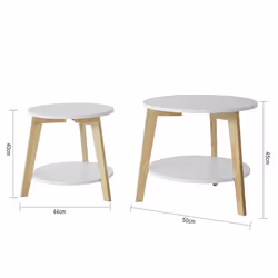 SoBuy FBT75-W Table à café, latérale et de salon - Vue supplémentaire 5
