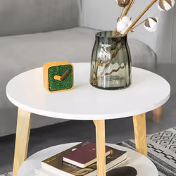 SoBuy FBT75-W Table à café, latérale et de salon - Vue supplémentaire 8