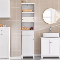 SoBuy BZR17-W Armoire de rangement de salle à manger
