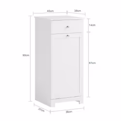 SoBuy BZR21-W armoire de rangement de salle de bain - Vue supplémentaire 5