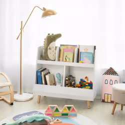 SoBuy KMB19-W armoire de rangement pour enfant Coffre