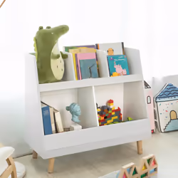 SoBuy KMB19-W armoire de rangement pour enfant Coffre