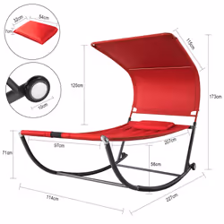 SoBuy OGS44-R Fauteuil à bascule et planche pour enfant