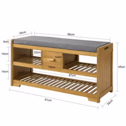 SoBuy FSR75-N Organisateur pour chaussures Ouvert - Vue supplémentaire 5