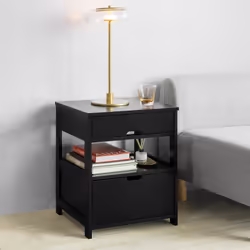 SoBuy FRG258-SCH Table de nuit et table de chevet