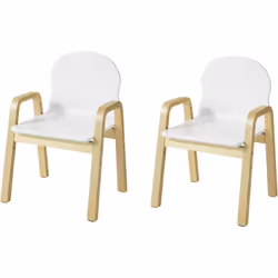 Description générale Lot de 2 chaises pour enfants très confortables et au design élégant, parfaites pour enrichir une salle  ...