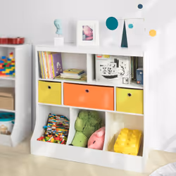 SoBuy KMB26-W armoire de rangement pour enfant Coffre