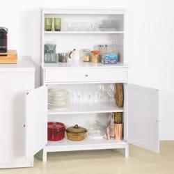 SoBuy FSB26-W Chariot de transport d'aliments