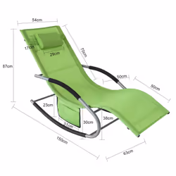 SoBuy OGS28-GR Fauteuil à bascule et planche pour enfant