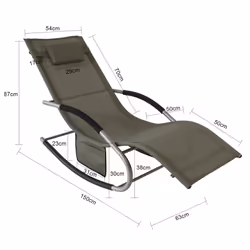 SoBuy OGS28-BR Fauteuil à bascule et planche pour enfant