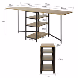 SoBuy FWT62-N table de cuisine et de salle à manger - Vue supplémentaire 4