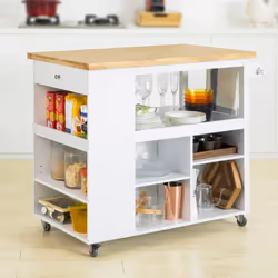 SoBuy FKW97-WN Chariot de transport d'aliments