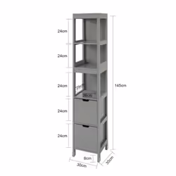 SoBuy FRG126-SG Armoire de rangement de salle à manger - Vue supplémentaire 4