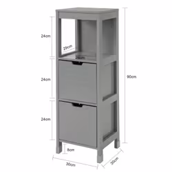 SoBuy FRG127-SG armoire de rangement de salle de bain - Vue supplémentaire 4