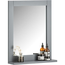 Sobuy - Miroir Mural Meuble Salle de Bain avec 1 étage Plateau ® FRG129-SG