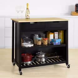 SoBuy FKW74-SCH Chariot de transport d'aliments